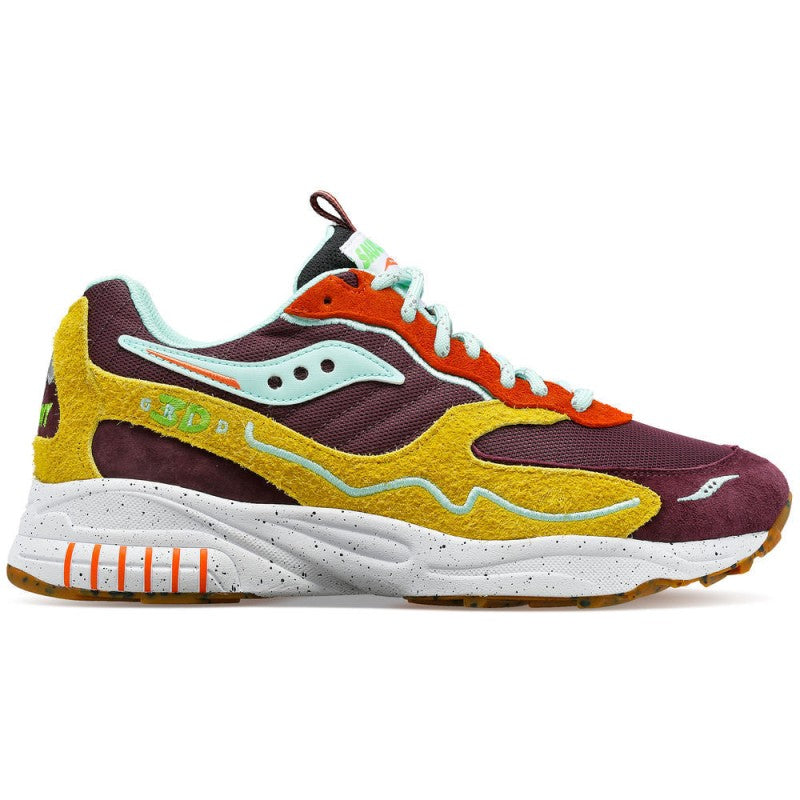 SAUCONY 3D GRID HURRICANE - brown / mustard