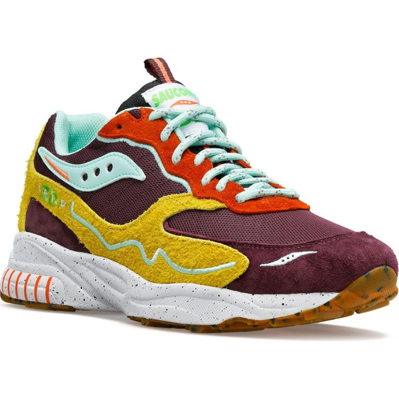 SAUCONY 3D GRID HURRICANE - brown / mustard