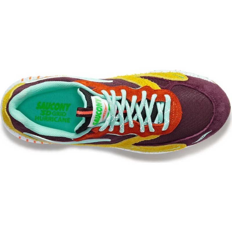 SAUCONY 3D GRID HURRICANE - brown / mustard