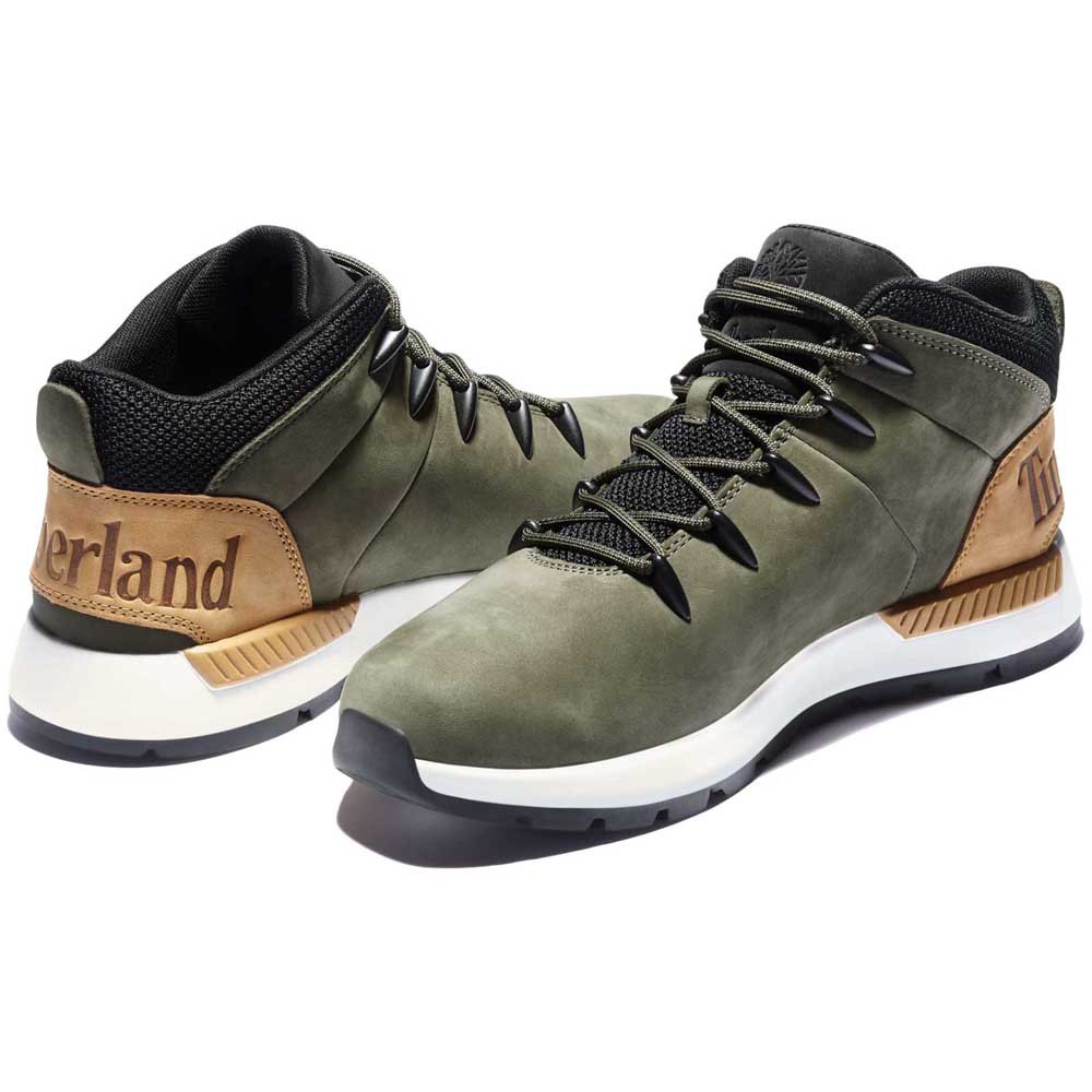 TIMBERLAND SPRINT TREKKER MID - Dark Green Nubuck